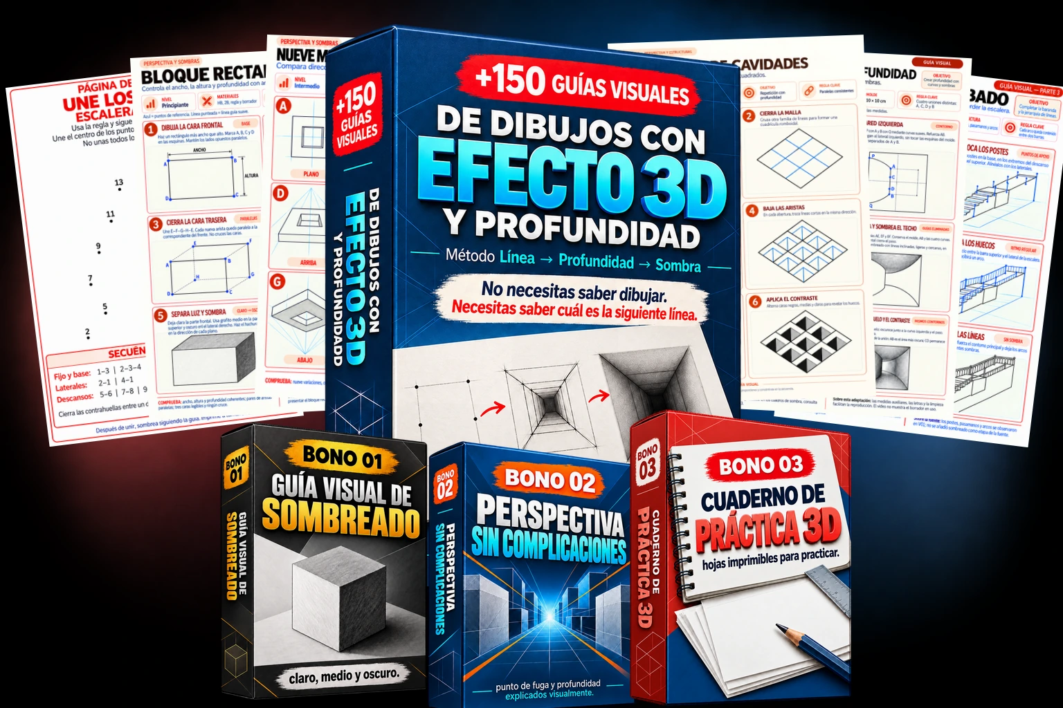 Plan Completo con más de 150 guías visuales y tres bonos